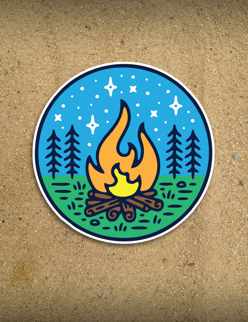 Campfire Circle - 4" Sticker