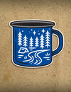 Campfire Mug - 4" Sticker