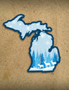 Winter Deer - 4" Michigan Sticker