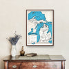 Vintage Map of Michigan 1931