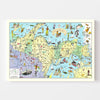 Vintage Map of Upper Peninsula of Michigan, 1935
