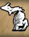Deer In The Woods - 6" Michigan Sticker