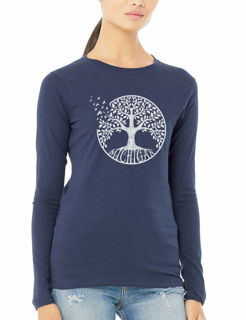 Big Tree - Long Sleeve - Navy