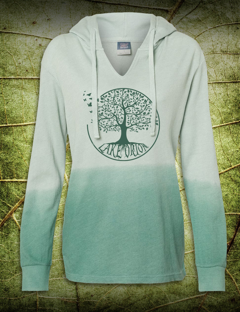 Big Tree Lake Orion - Women's French Terry Hoodie - Green