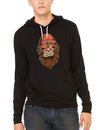 Bigfoot Head - Hoodie - Vintage Black