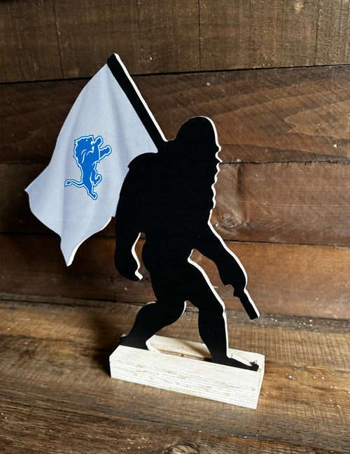 Detroit Lions  Carved Bigfoot Desktop