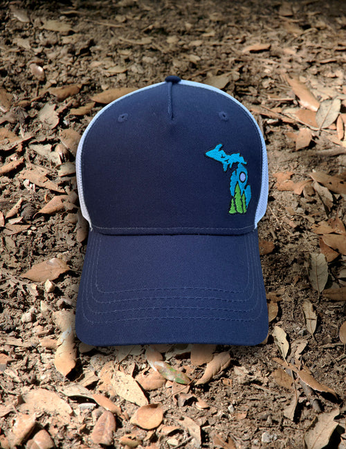 Blue Sky Trucker Cap - Navy