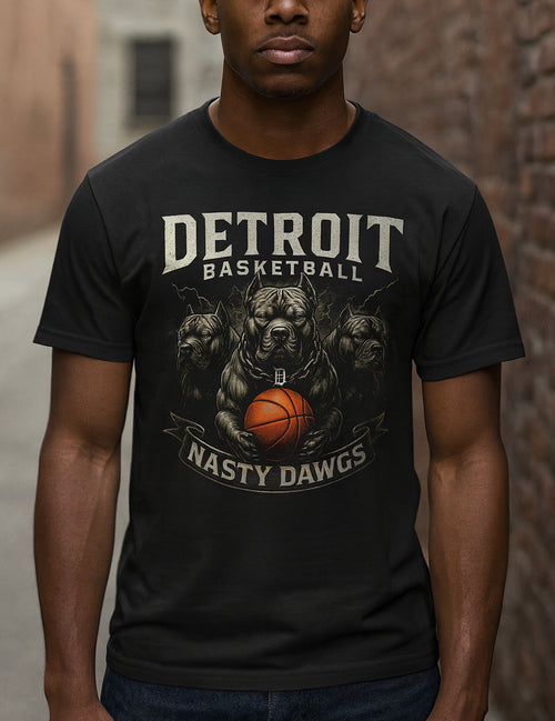 Detroit Basketball - Black