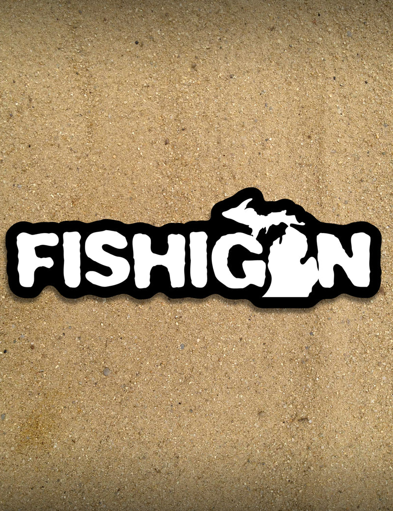 Fishigan - 7" Sticker