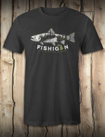 Fishigan - Dark Heather Gray