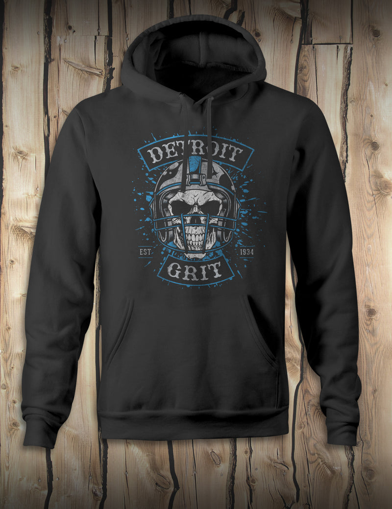 Detroit Helmet Skull - Unisex Hoodie - Black