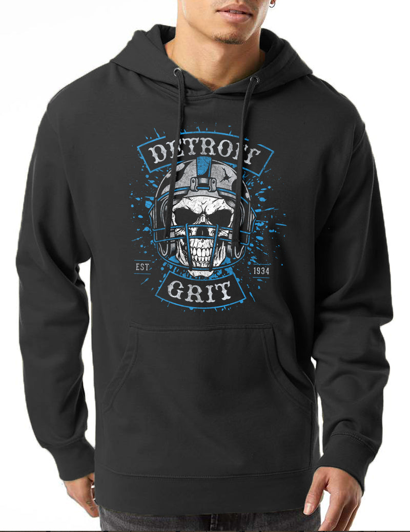 Detroit Helmet Skull - Unisex Hoodie - Black