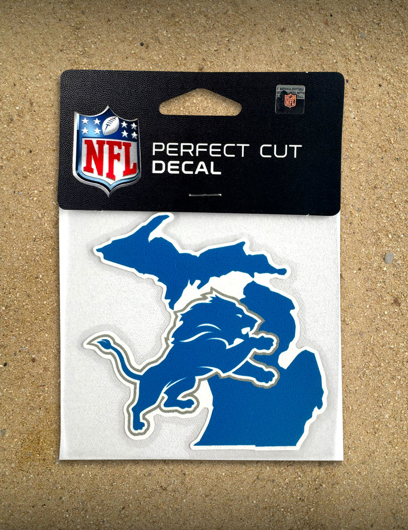 Detroit Lions State  - 4" Decal