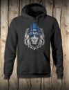 Lion Head - Unisex Hoodie - Black