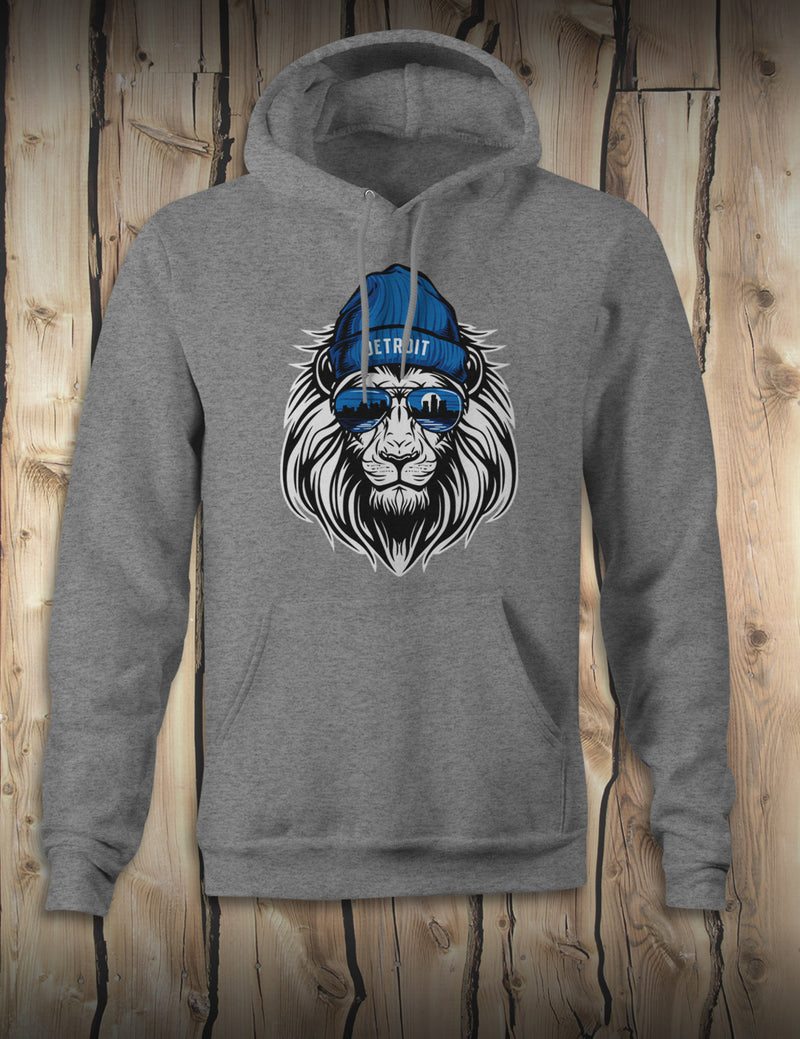 Lion Head - Unisex Hoodie - Gray