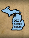 MI Happy Place - 4" Michigan Sticker