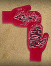Red Plaid Michigan Mittens