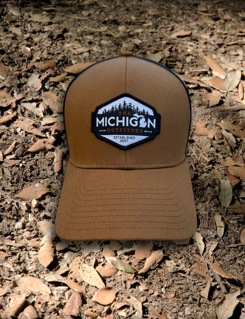 Michigan Logo Trucker Cap - Tan