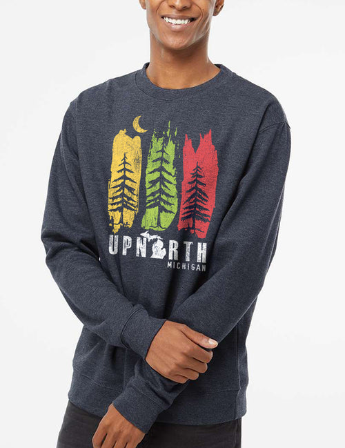 Paint Smear - Unisex Crewneck Sweatshirt - Navy
