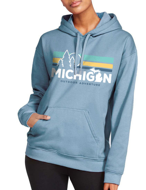 Parallel Lines - Unisex Hoodie - Light Blue