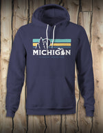 Parallel Lines - Unisex Hoodie - Navy