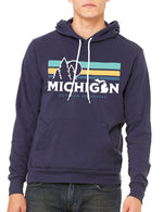 Parallel Lines - Unisex Hoodie - Navy