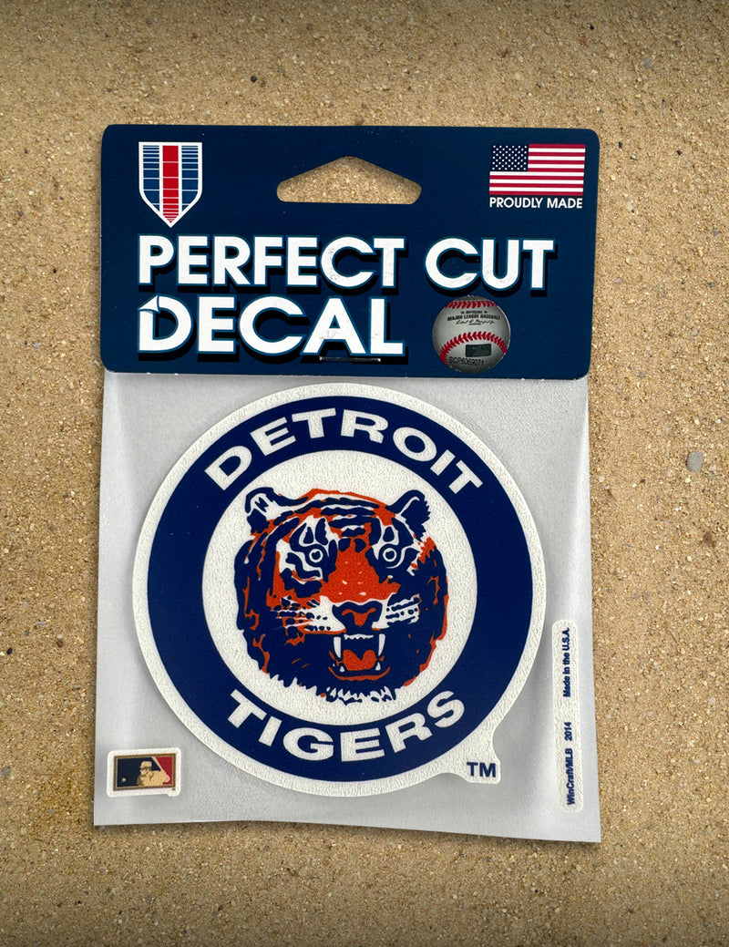 Retro Detroit Tigers Logo  - 4" Decal