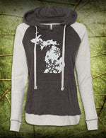Snow Flakes - Women's  Hoodie - Charcoal and Ash