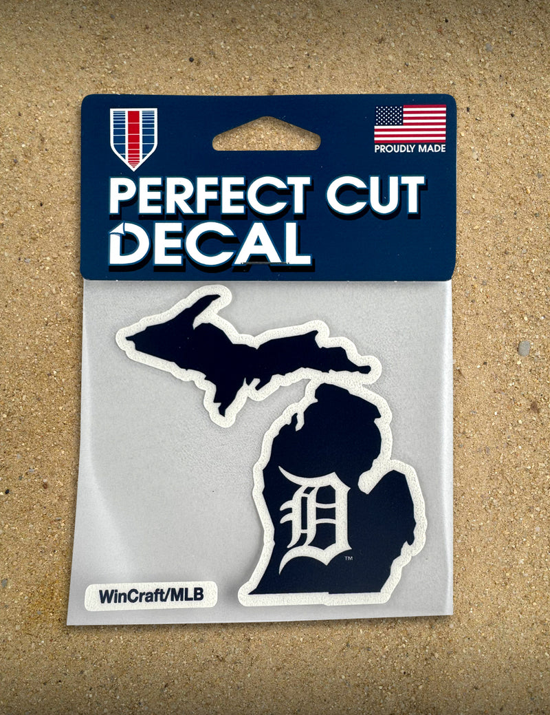 Detroit Tigers State  - 4" Decal