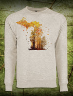 Autumn Leaves Unisex French Terry Sweatshirt - Oatmeal