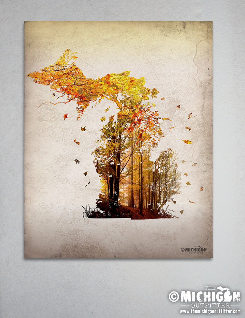 8" x 10" Print - Autumn Leaves