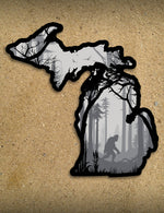 LARGE 6" Michigan Sticker - Bigfoot Forest