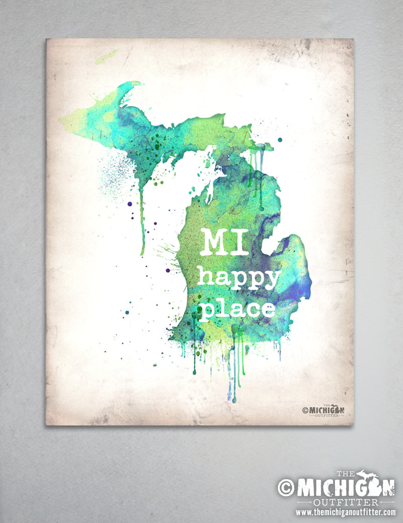 8" x 10" Print - MI Happy Place