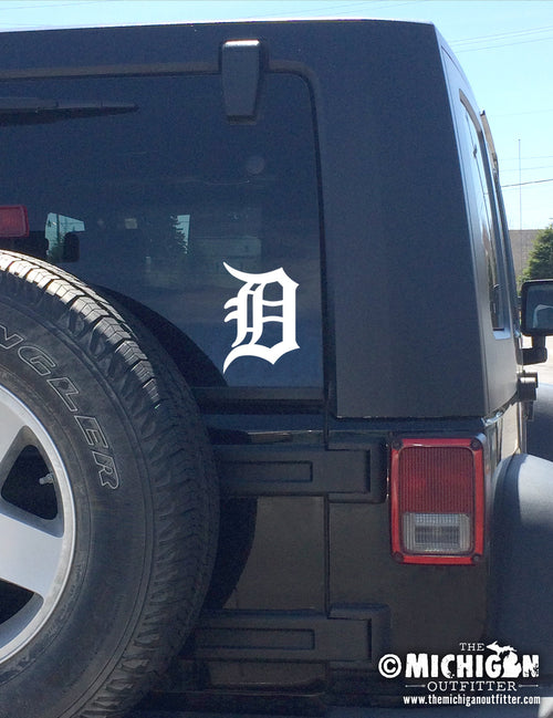 Big Detroit Tigers "Old English D"  Decal