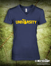 University - Women's V-Neck T-Shirt - Navy