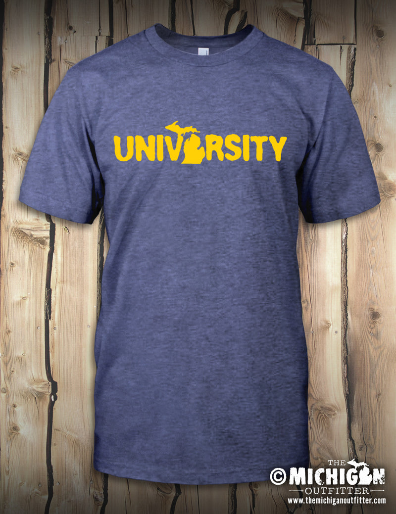 University - Mens T-Shirt - Heather Navy